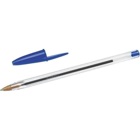Stylos BIC Cristal Original Pointe Moyenne (1,0 mm) - Bleu